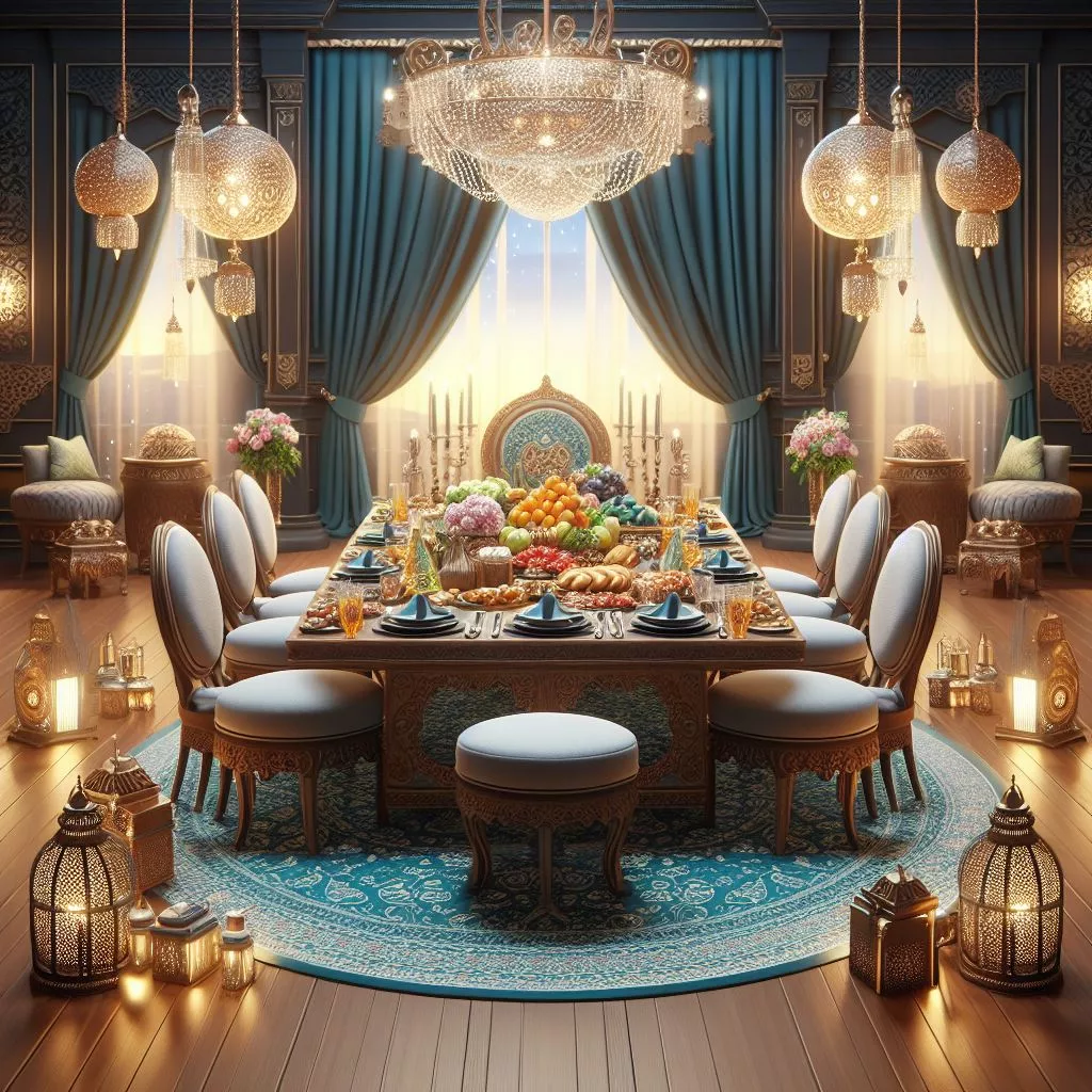 Arranging food decor for Eid 2024 (1)